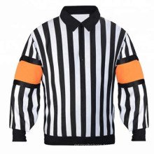 Wholesale 100% Polyester Custom Long Sleeve Referee Ice Hockey Jersey